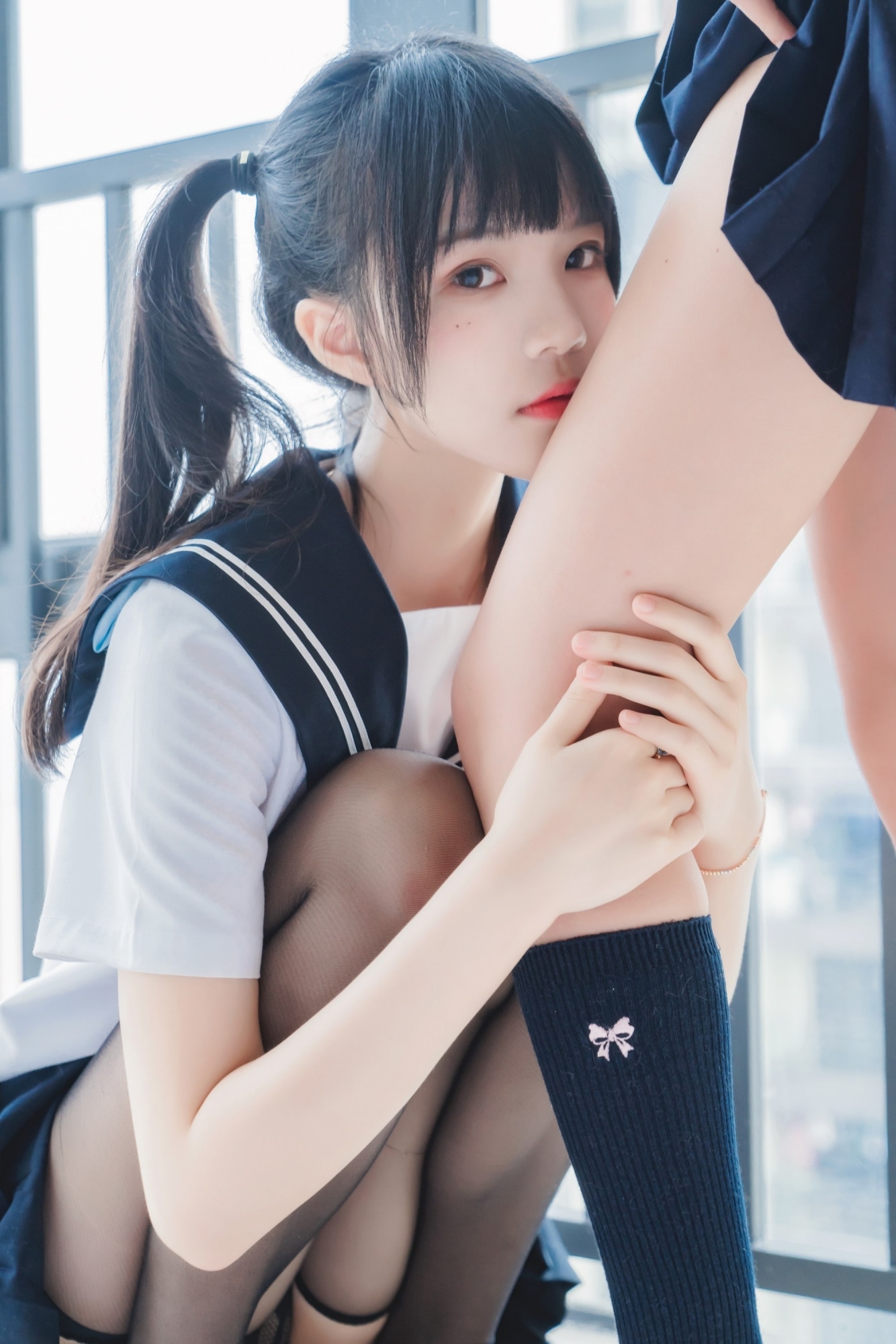 图库-[桜桃喵&木綿綿] Two School Girl - (37P)